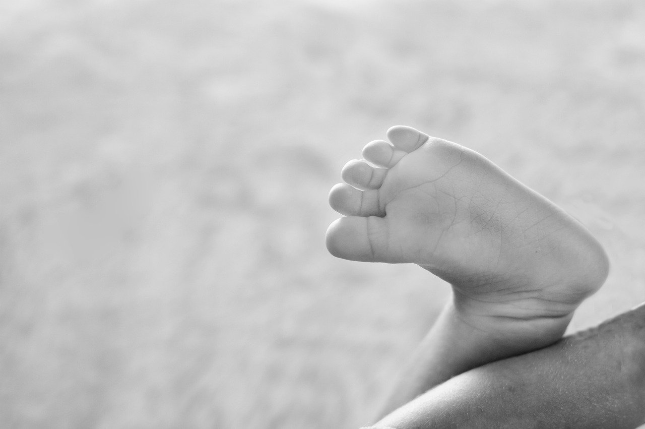 Baby foot representing the small steps needed to achieve your goals