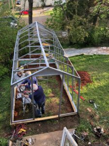 Overhead of greenhouse build